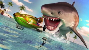 Angry Shark Attack Games โปสเตอร์