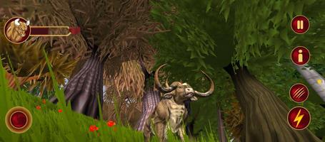 Angry WIld Bull Sim Jungle 3D โปสเตอร์