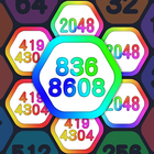 2048 Number Hexagon أيقونة