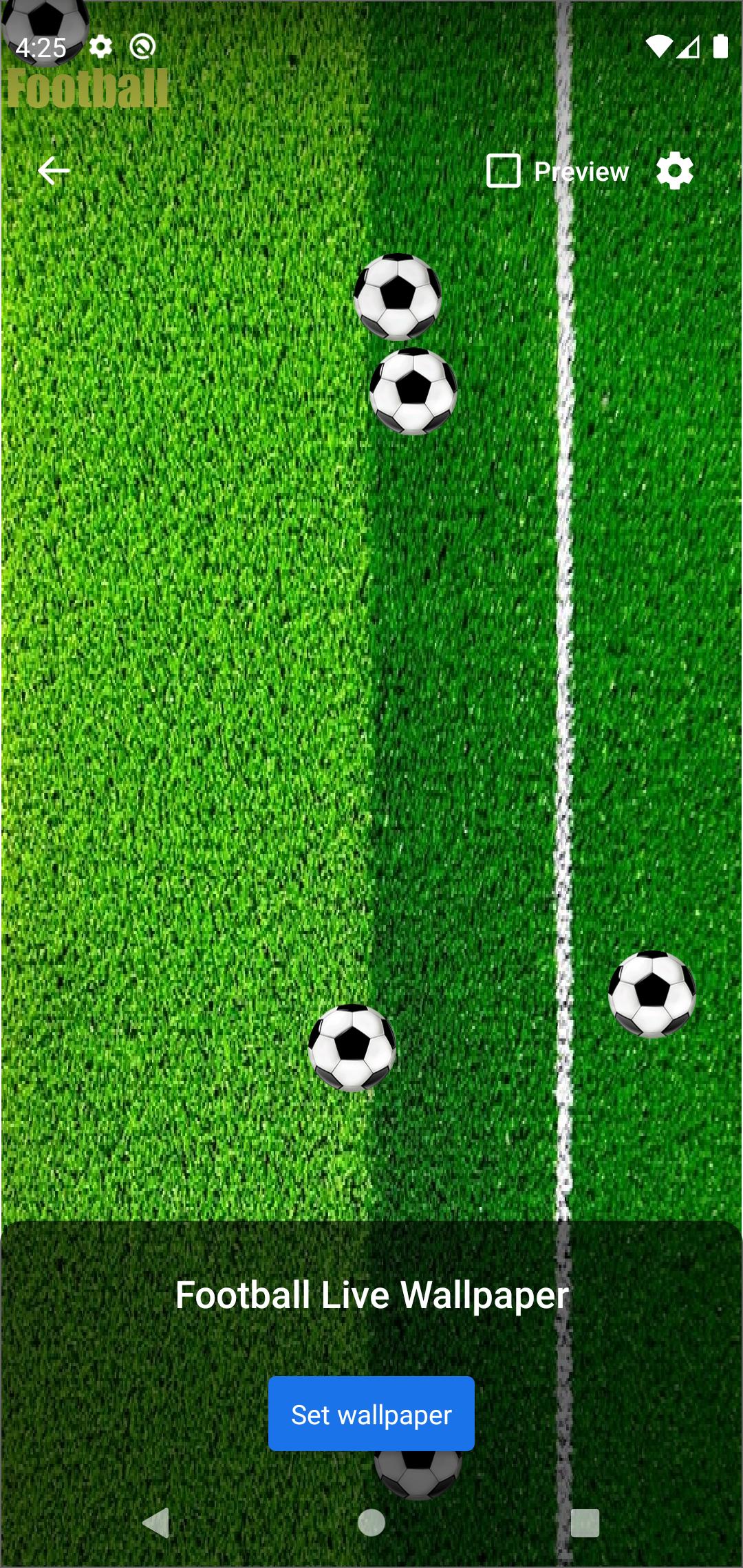 Android向けのサッカーボールライブ壁紙 Apkをダウンロードしましょう