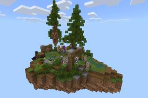 Sky survival map for minecraft Affiche