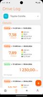 Car Fuel Log - Mileage tracker imagem de tela 1