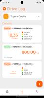 Car Fuel Log - Mileage tracker स्क्रीनशॉट 1