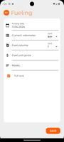 Car Fuel Log - Mileage tracker स्क्रीनशॉट 2