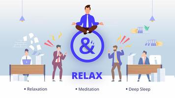 &Relax: Meditate yourself. الملصق