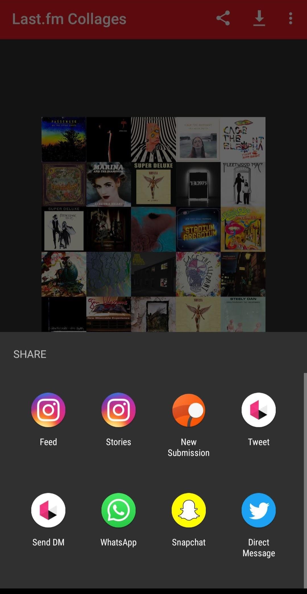 Last Fm Collage Generator For Android Apk Download - música de roblox lastfm