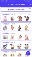 Cute Baby Stickers Affiche