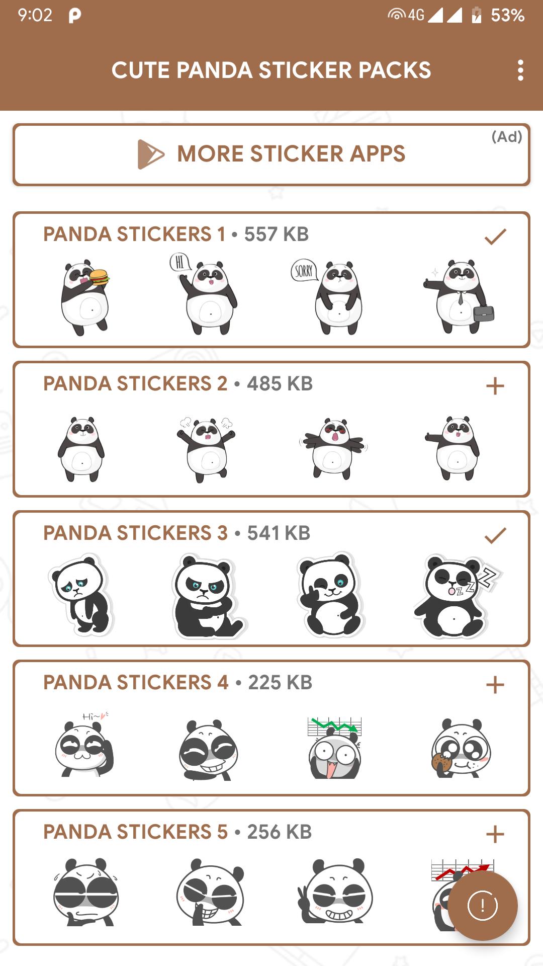 Cute Panda Stickers For Android Apk Download