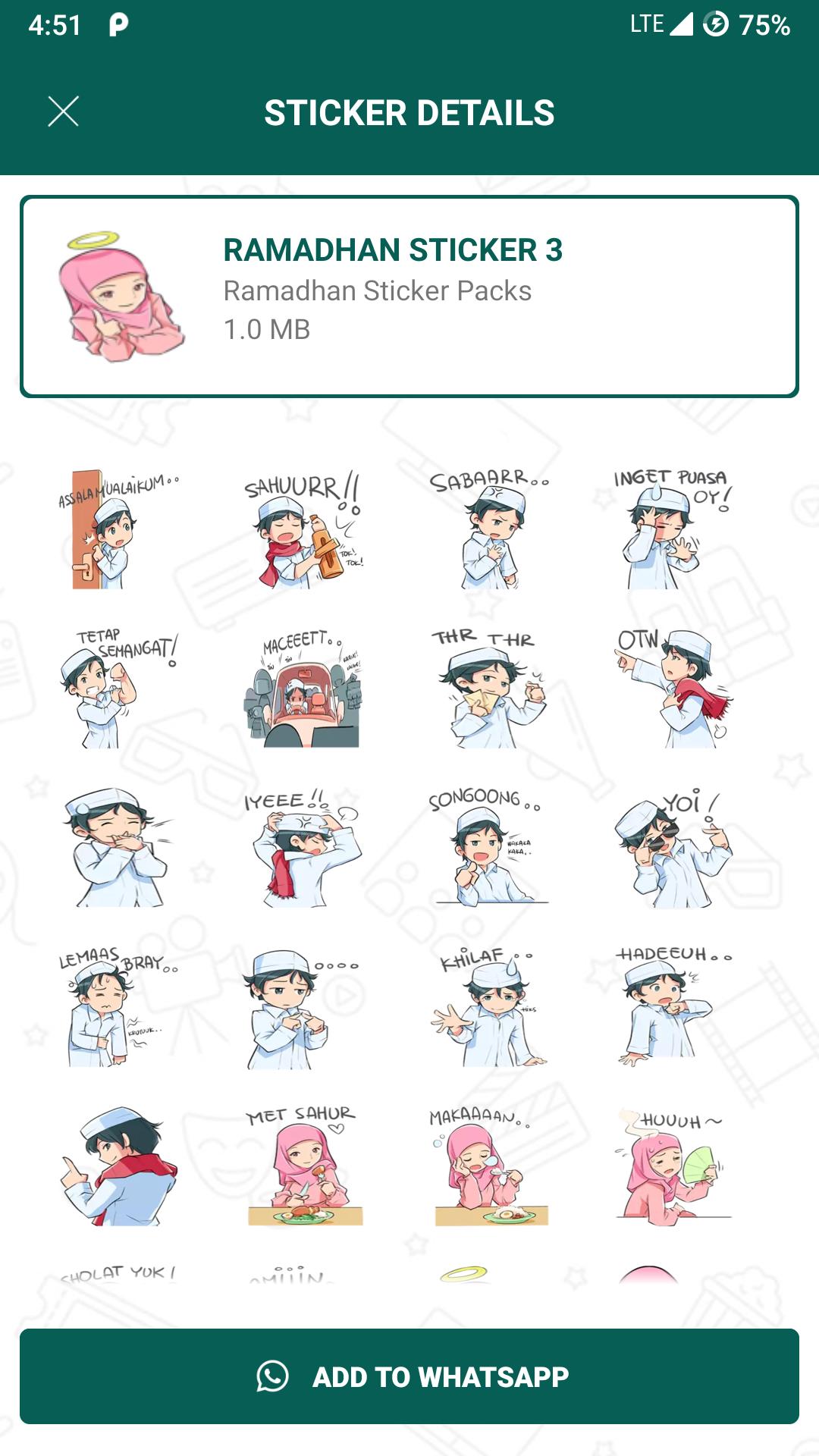 Stiker Puasa Ramadhan Terbaik Wastickerapps For Android Apk