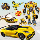 Flying Helicopter Robot Games icon