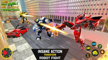 Flying Helicopter Robot Games 截图 3