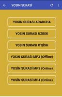 برنامه‌نما Yasin Surasi Uzbek (MP3 MP4) عکس از صفحه