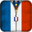 Francia Bandera de cremallera APK