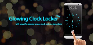 Glowing Relógio Locker (azul)