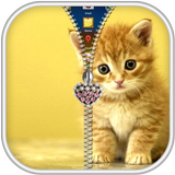 Kitty Zipper Screen Lock biểu tượng