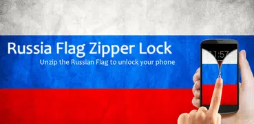 Russian Flag Zipper Lock Screen