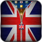 UK Flag Zipper Lock آئیکن