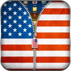 美國國旗拉鍊鎖 APK 下載