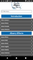 Complete JQuery Guide : HTML + CSS and Events Affiche
