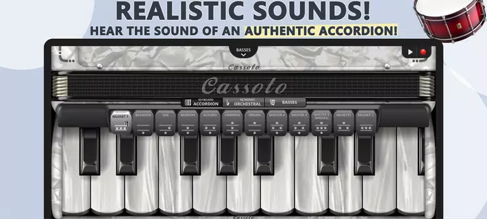 Accordion Piano Cassoto Game