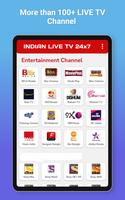 Indian LIVE TV 24x7 اسکرین شاٹ 1