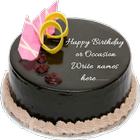 Write Name On cake Birthday आइकन