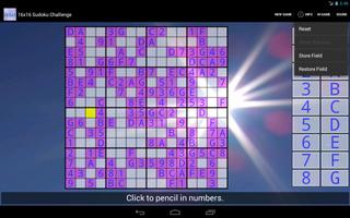 برنامه‌نما 16x16 Sudoku Challenge عکس از صفحه