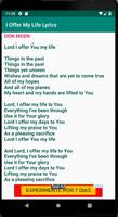 I Offer My Life Lyrics plakat