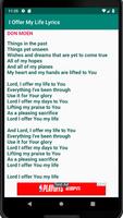 I Offer My Life Lyrics স্ক্রিনশট 1