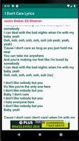 I Don't Care Lyrics 스크린샷 1