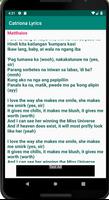 Catriona Lyrics Cartaz