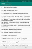 HR Interview Questions For Engineer's capture d'écran 1