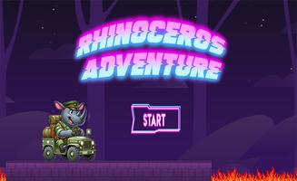 Rhinoceros Adventure Game постер
