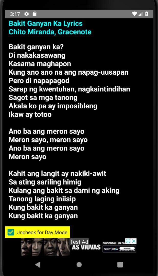 Bakit Ganyan Ka Lyrics for Android - APK Download