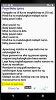 Pauwi Nako Lyrics ảnh chụp màn hình 1