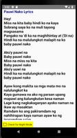 Pauwi Nako Lyrics syot layar 2