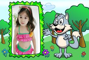 กรอบรูป การ์ตูนเด็กน่ารัก poster