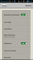 Bloqueador de llamadas captura de pantalla 3