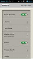 3 Schermata Blocco chiamate