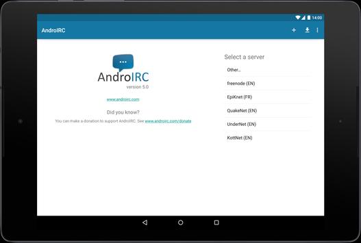 AndroIRC 截图 7