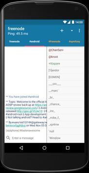 AndroIRC 截图 1