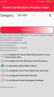 Oracle Certifications Practice Tests captura de pantalla 2