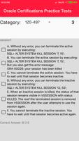 Oracle Certifications Practice Tests captura de pantalla 3
