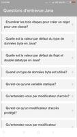 Questions d'entrevue Java screenshot 1