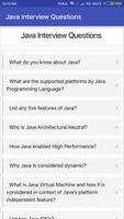 Java Interview Questions capture d'écran 3