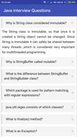 Java Interview Questions اسکرین شاٹ 1