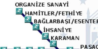 Bursa Metro Map Affiche