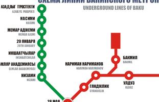 Baku Metro Map imagem de tela 1