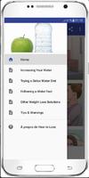 guide Lose weight - drink water - diet plakat