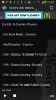 Top Country radio stations poster
